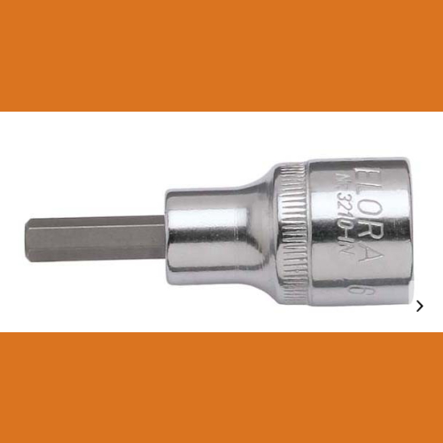 Stecknuss-Einsatz 1/2", Innen-Sechskant, ELORA-3210-INA 1/2"